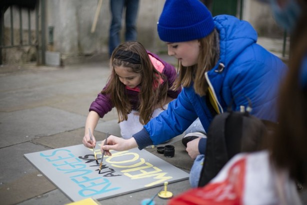 Foto - Londra'da Ukrayna için sokağa döküldüler!