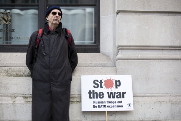 Foto - Londra'da Ukrayna için sokağa döküldüler!