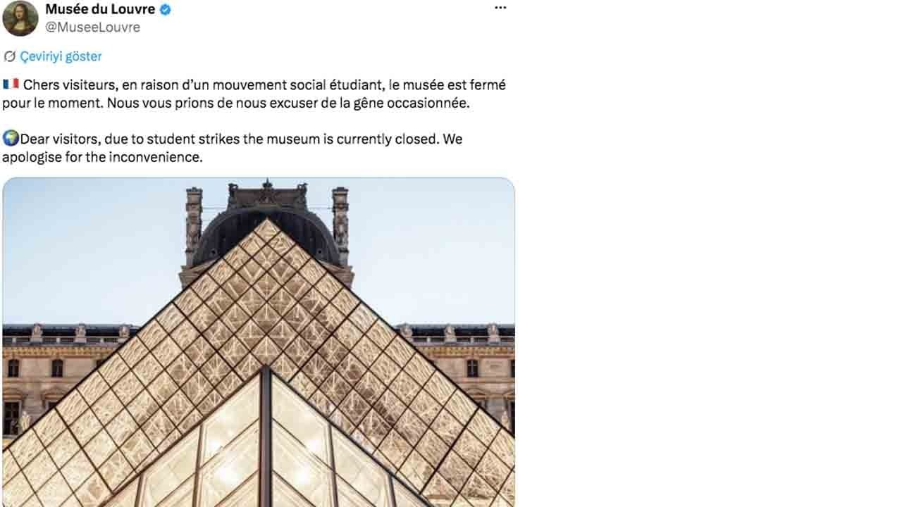 Foto - Louvre Müzesi olaylardan dolayı kapatıldı! Binlerce paha biçilmez eser korumaya alındı!