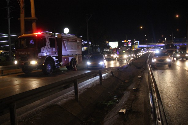Foto - LPG yüklü tanker kaza yaptı, patlamaması faciayı önledi