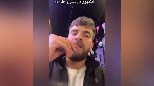 Lübnanlı isimden Taksim'de büyük alçaklık! Görenler çileden çıktı