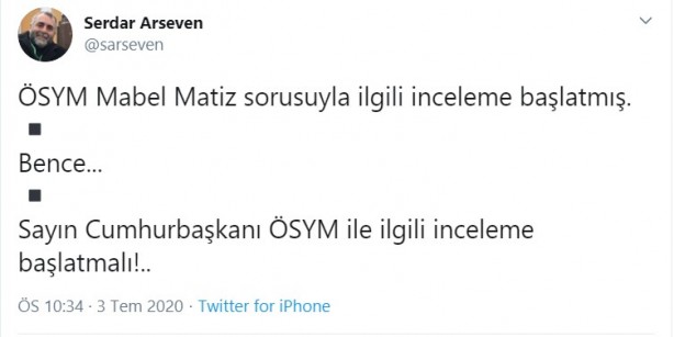Foto - Mabel Matiz skandalından sıyrılmaya çalışan ÖSYM'ye tepkiler dinmiyor!