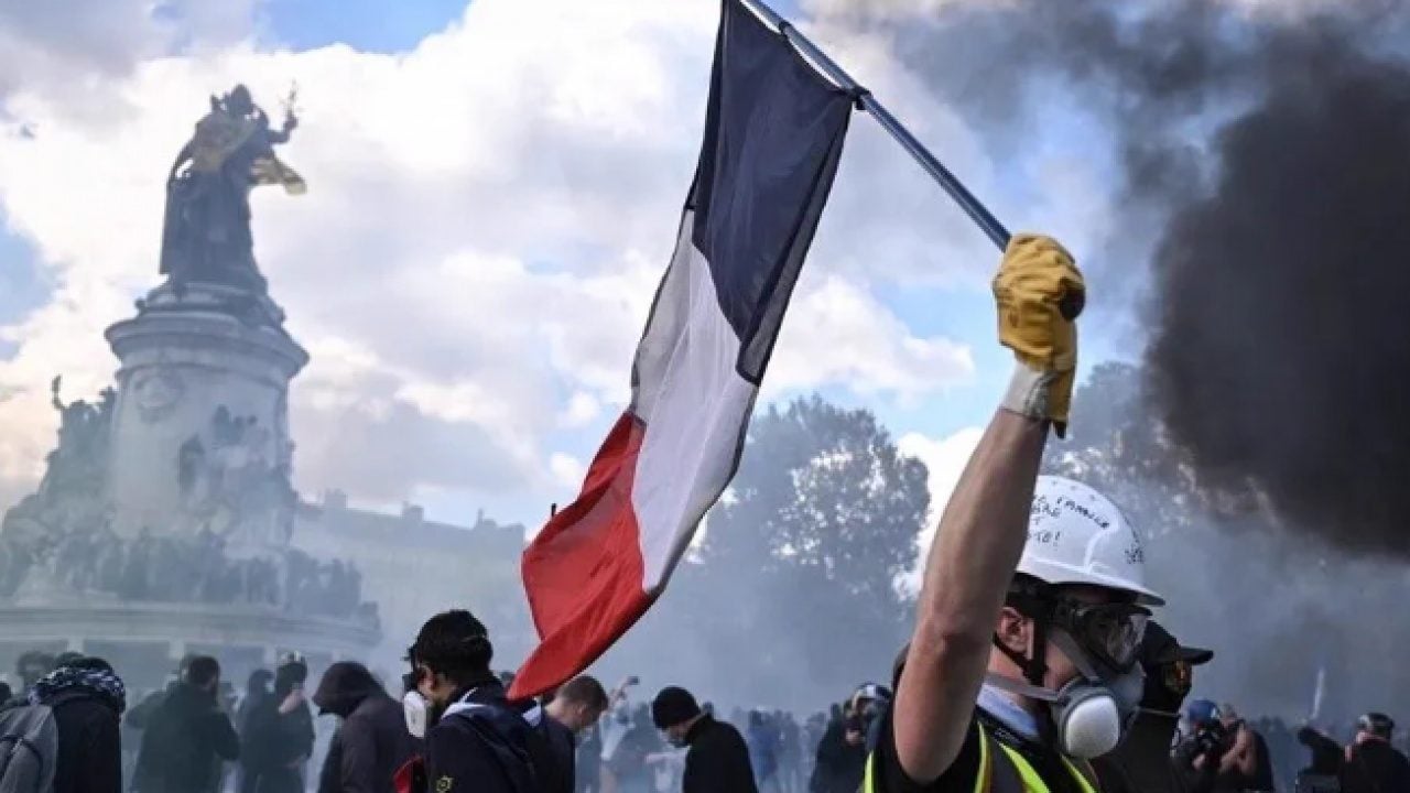 Foto - Macron korkudan isim veremedi: Trump'a aptal göndermesi!