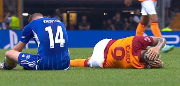 Maçta korku dolu anlar! Icardi'yi durdurmaya çalışırken olanlar oldu