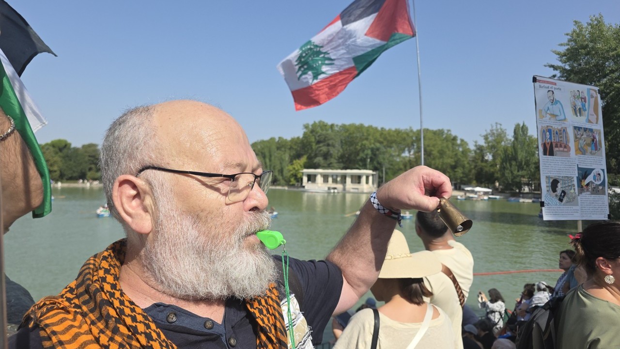 Foto - Madrid’de on binler Filistin için sokağa indi