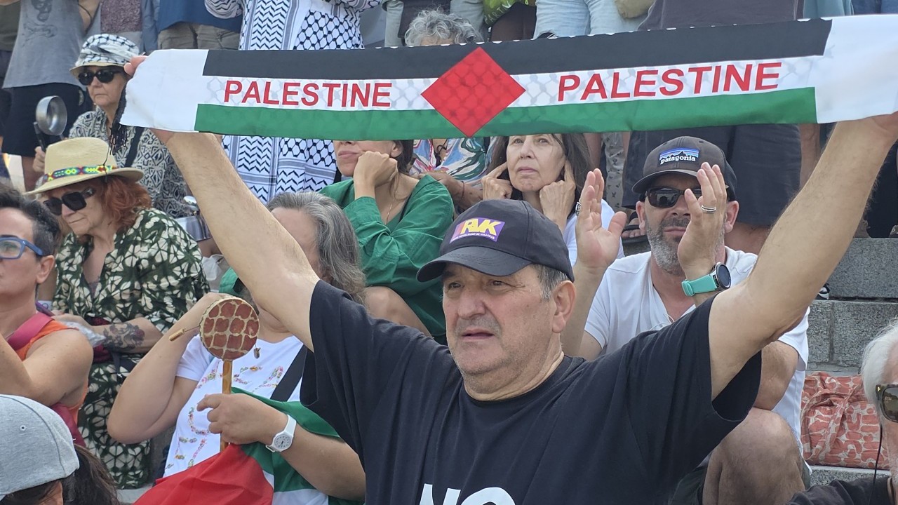 Foto - Madrid’de on binler Filistin için sokağa indi