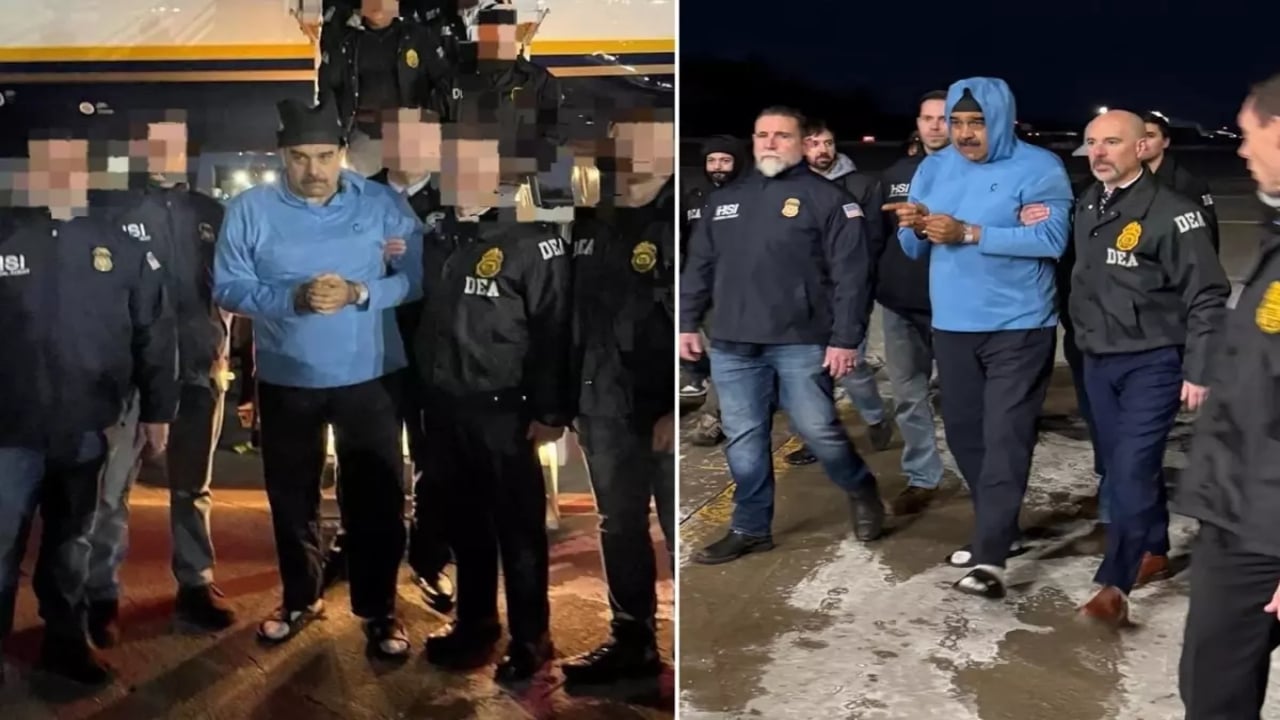 Maduro ABD’ye böyle getirildi! Görüntülerdeki detay dikkat çekti: Hakkında hazırlanan iddianame tam komedi