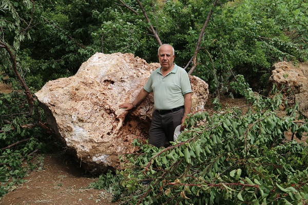 Foto - Mahallelinin yüreği ağzına geldi! Tam 10 ton ağırlığında