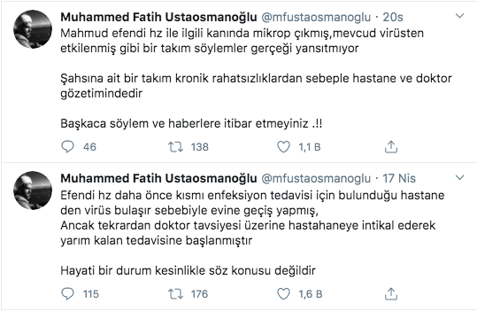 Foto - Mahmud Efendinin hastalığı ne? Efendi Hazretlerinin durumu nasıl? Mahmut Ustaosmanoğlu
