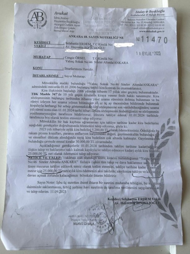 Mal sahibini şaşırtan hamle! Kiracı iş yerine öyle bir pankart astı ki..