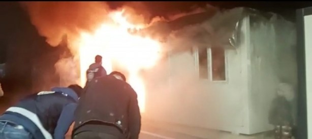 Malatya’daki konteynerde yangın! Ucuz atlatıldı