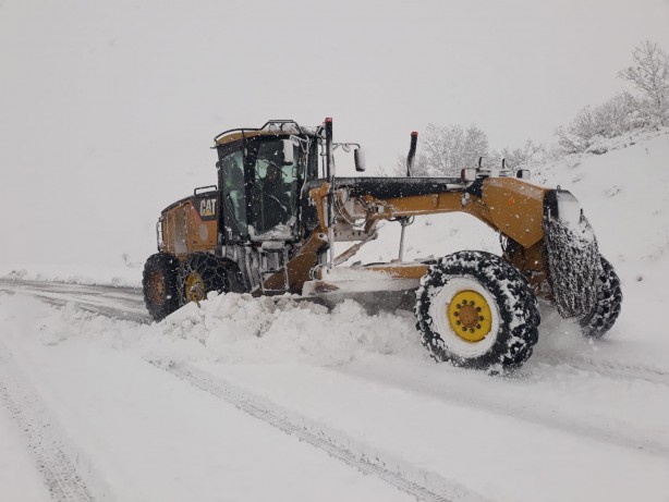 Foto - Malatya'nın yüksek kesimlerinde kar etkili oluyor
