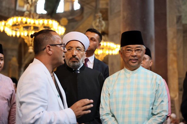 Foto - Malezya Kralı Abdullah Şah Ayasofya'yı ziyaret etti