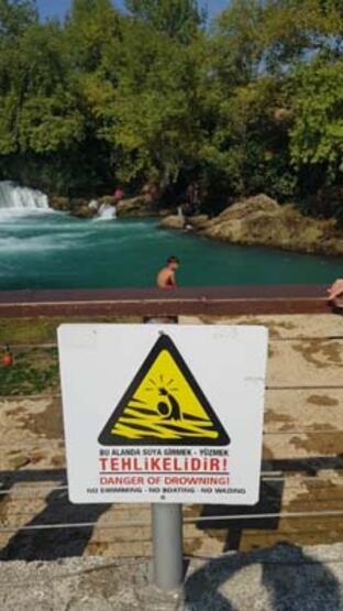 Foto - Manavgat Şelalesi'nde tehlikeli serinlik