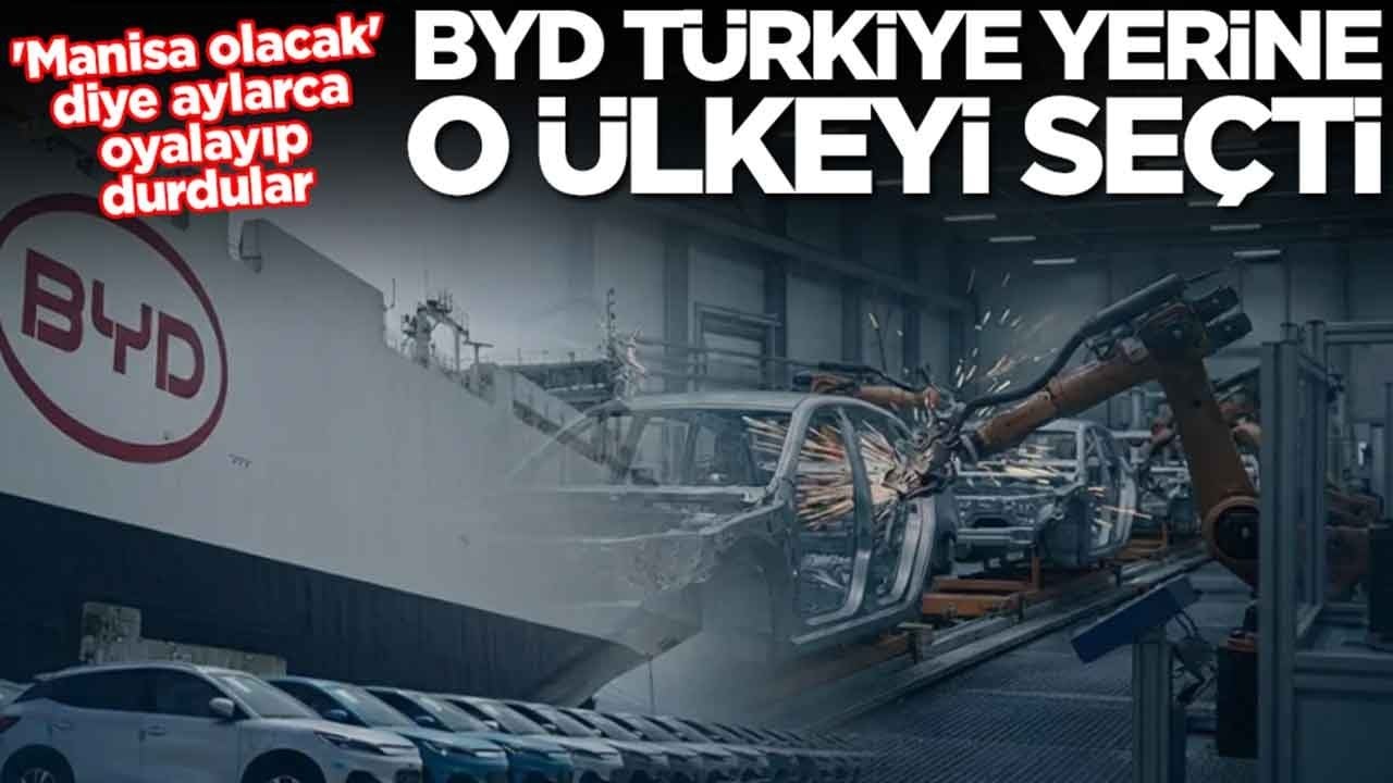 'Manisa olacak' diye aylarca oyalayıp durdular: BYD Türkiye yerine o ülkeyi seçti