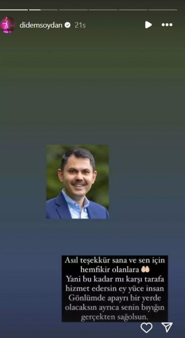 Foto - Manken bozuntusu Didem Soydan’dan skandal "Murat Kurum" paylaşımı! Vay utanmaz kadın vay