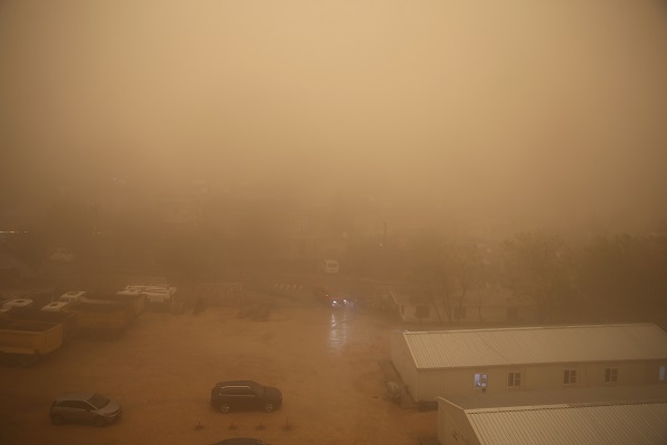 Foto - Mardin'de toz taşınımı etkili oldu 