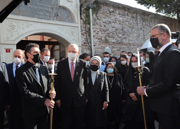 Foto - Markar Esayan cenazesine Cumhurbaşkanı Erdoğan da katıldı
