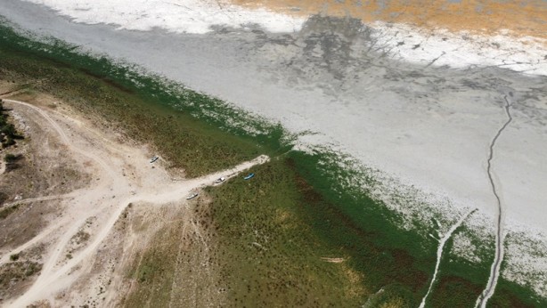 Foto - Marmara Gölü kuruma noktasına geldi! Eğer böyle giderse...
