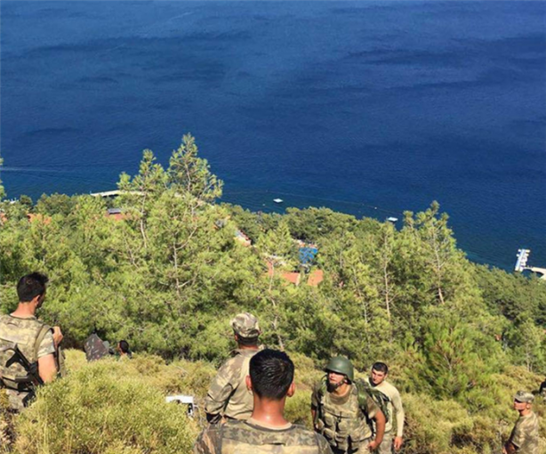 Marmaris'te Gülen'in askerlerinin silahları bulundu