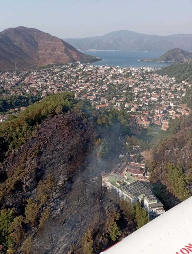 Foto - Marmaris'te korkutan orman yangınının çıkış sebebi belli oldu
