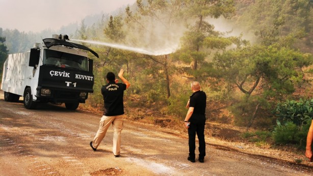 Marmaris’te TOMA’lar iş başında