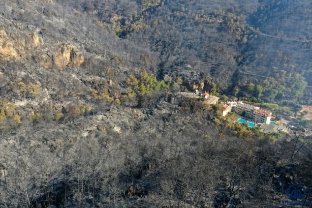 Foto - Marmaris'teki yangın görüntüleri yürek burkuyor