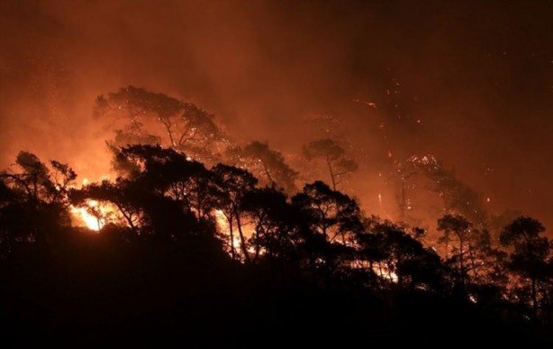 Foto - Marmaris’ten iç acıtan kareler! Yangın öncesi ve sonrası havadan görüntülendi