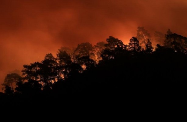 Foto - Marmaris’ten iç acıtan kareler! Yangın öncesi ve sonrası havadan görüntülendi