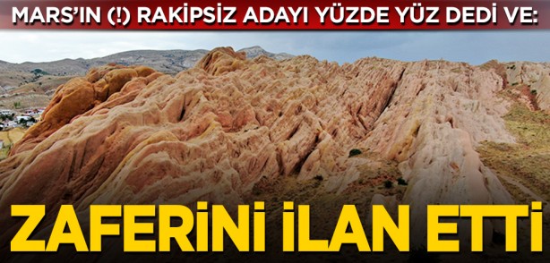 Mars’ın(!) rakipsiz adayı yüzde yüz dedi ve: Zaferini ilan etti