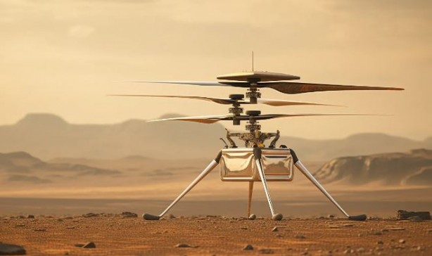Foto - Mars'ta ilk helikopter kazası! NASA fotoğrafları paylaştı