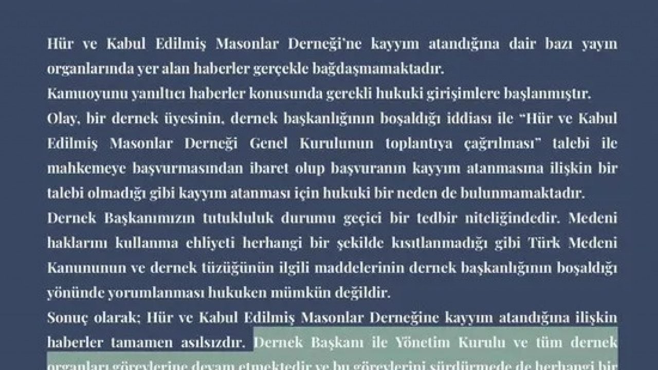 Foto - Türkiye'deki masonların iktidar kavgası mahkemeye taşındı 