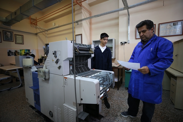 Foto - Matbaa atölyesinde geleceğe hazırlanıyorlar