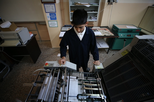 Foto - Matbaa atölyesinde geleceğe hazırlanıyorlar