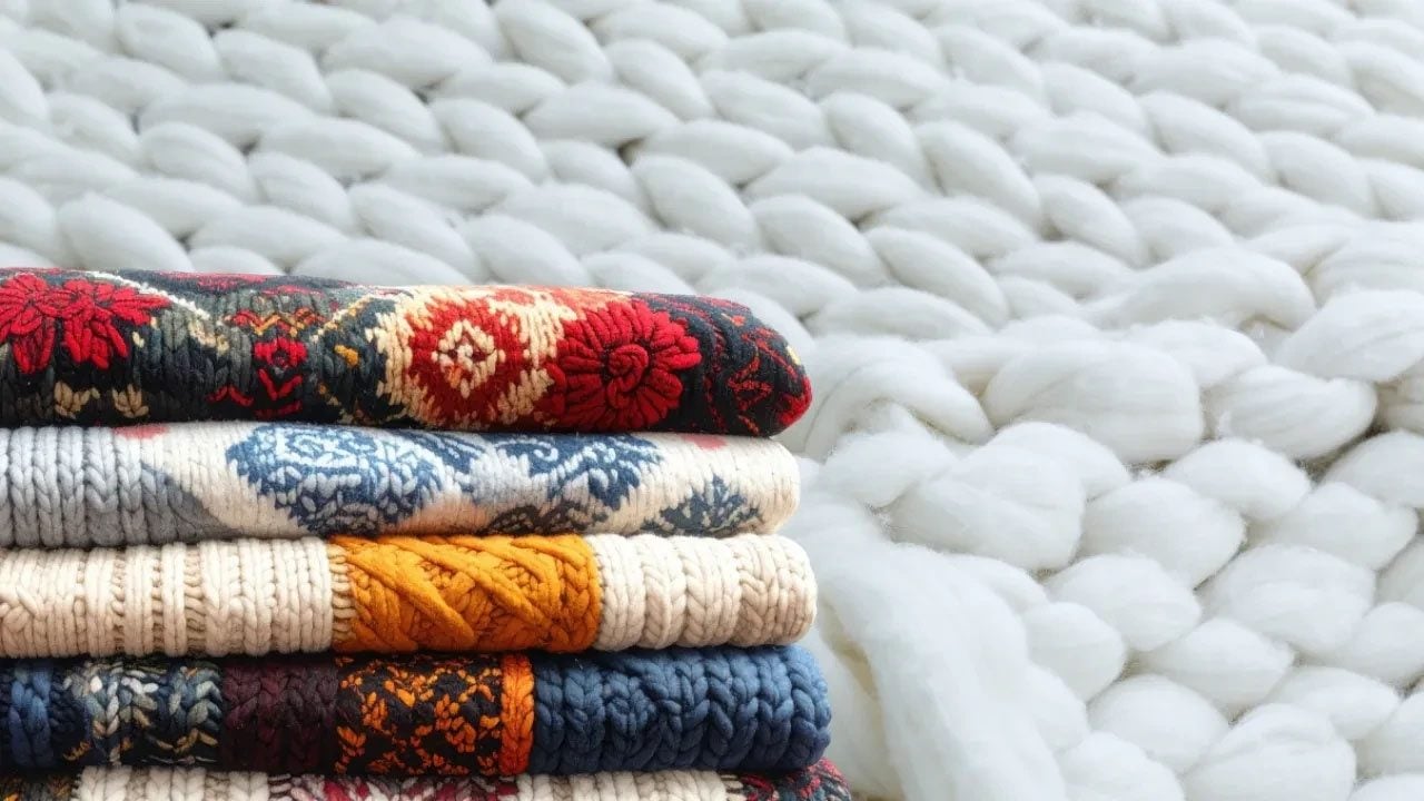 Foto - Sarı, mavi gibi renklerle geri döndü! Örgü ile yapılan o battaniye modelleri artık yeniden trend oldu 