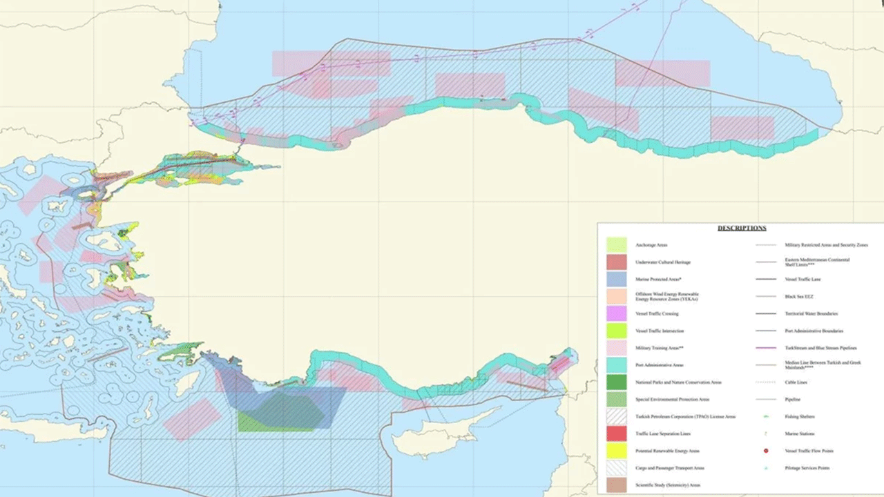 Foto - Mavi Vatan'da yeni gelişme! BM haritasına girdi: Buralar artık Türkiye’nin koruma alanı