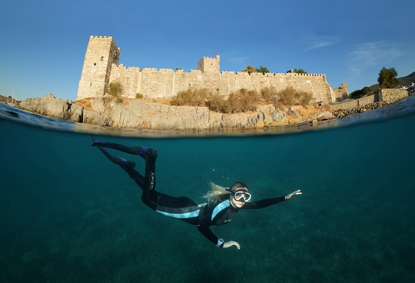 Maviliğin altında gizli kalan hazine! Bodrum’a bir de bu açıdan bakın! 