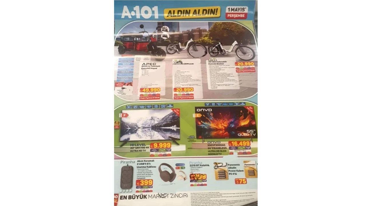 Foto - Mayıs ayı indirim takvimi açıklandı! İşte A101'de 1 Mayıs 2025 fırsatlar rüzgarı
