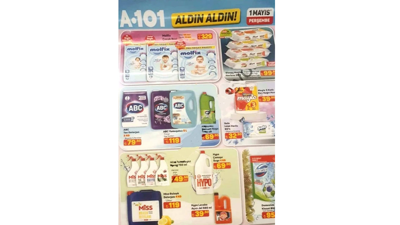 Foto - Mayıs ayı indirim takvimi açıklandı! İşte A101'de 1 Mayıs 2025 fırsatlar rüzgarı