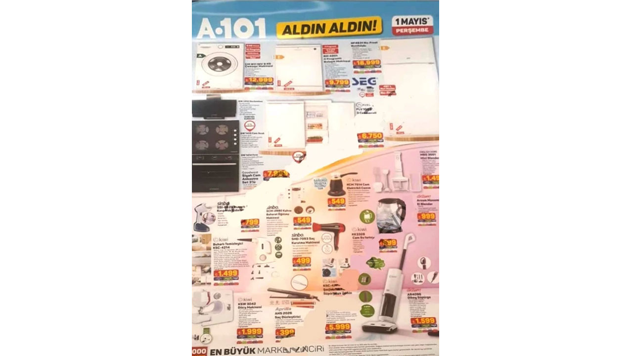 Foto - Mayıs ayı indirim takvimi açıklandı! İşte A101'de 1 Mayıs 2025 fırsatlar rüzgarı