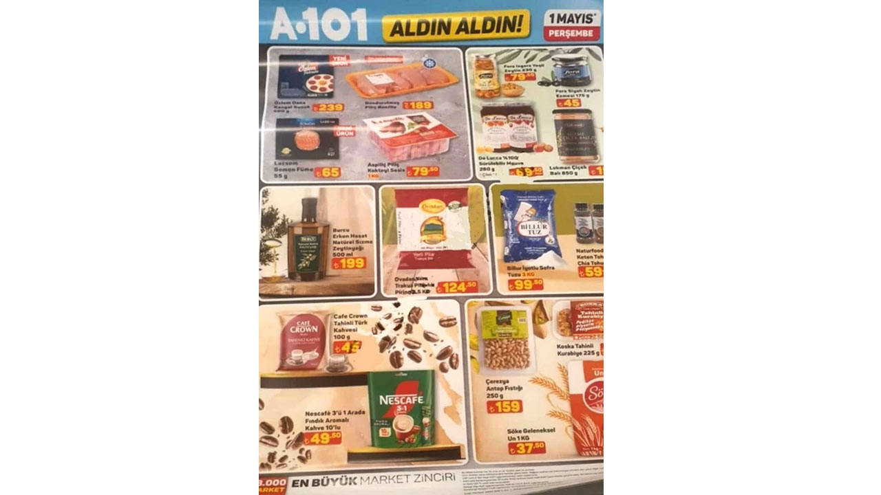 Foto - Mayıs ayı indirim takvimi açıklandı! İşte A101'de 1 Mayıs 2025 fırsatlar rüzgarı