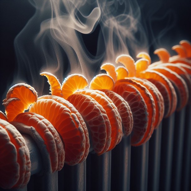 Foto - Meğer bu işe yarıyormuş! Kalorifer peteklerinin üzerine mandalina kabuğu koyanlar hayretler içinde kalıyor