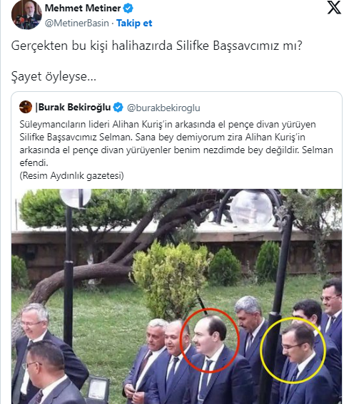 Foto - Mehmet Metiner 'Gerçekten mi?' diye sordu! Süleymancıların liderinin yanındaki isim herkesi şok etti