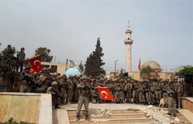 Foto - Mehmetçik Afrin'de hilal oluşturdu