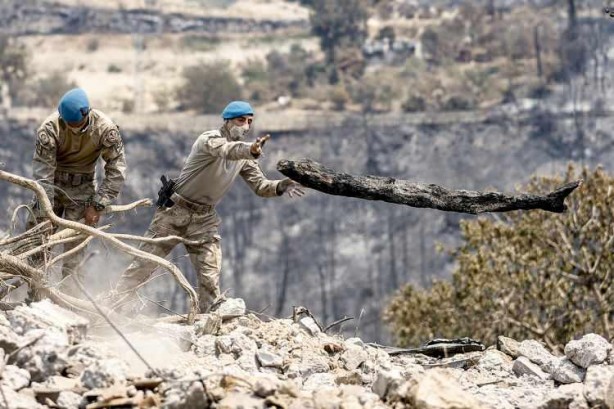 Foto - Mehmetçik yangınlarla mücadele ediyor 