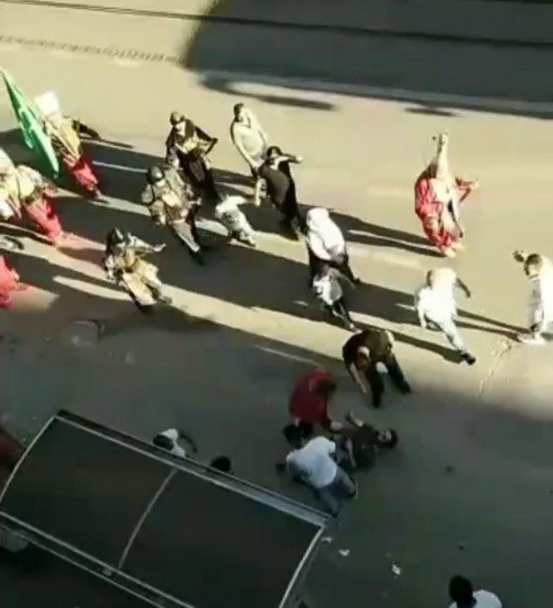 Foto - Mehter eşliğinde kavga kameraya yansıdı