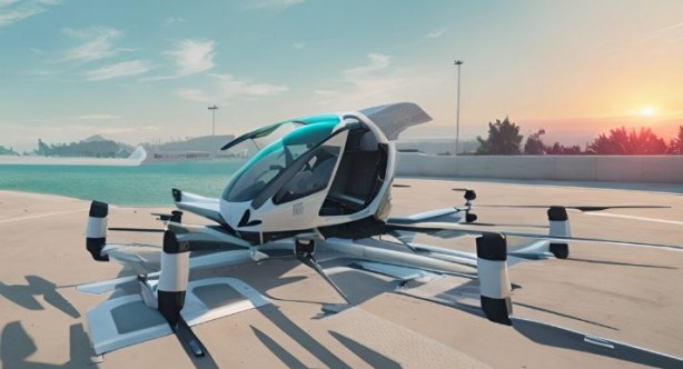 Foto - Mekke’de hacılar için uçan taksi hizmeti