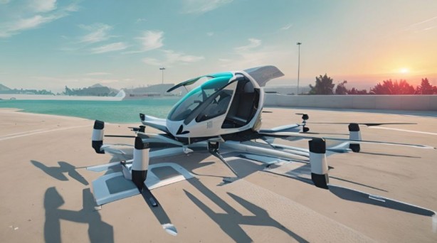 Foto - Mekke’de hacılar için uçan taksi hizmeti