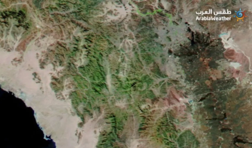 Foto - Mekke'deki dağların yeşile bürünmesi Kıyamet alameti mi? O hadis akıllara geldi... Bilim insanlarından şok açıklama