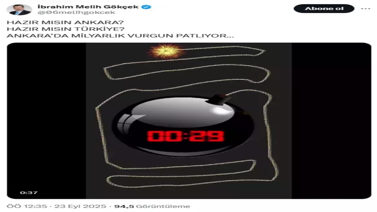 Foto - Melih Gökçek’ten gece yarısı çok konuşulacak paylaşım: Hazır mısın Türkiye?
